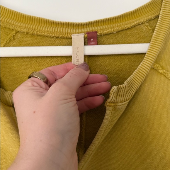Pilcro Mustard Yellow Women's Sweatshirt - Picture 2 of 3